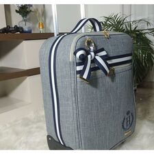 Mala Maternidade com Rodinhas em Linho Preço Exclusivo
